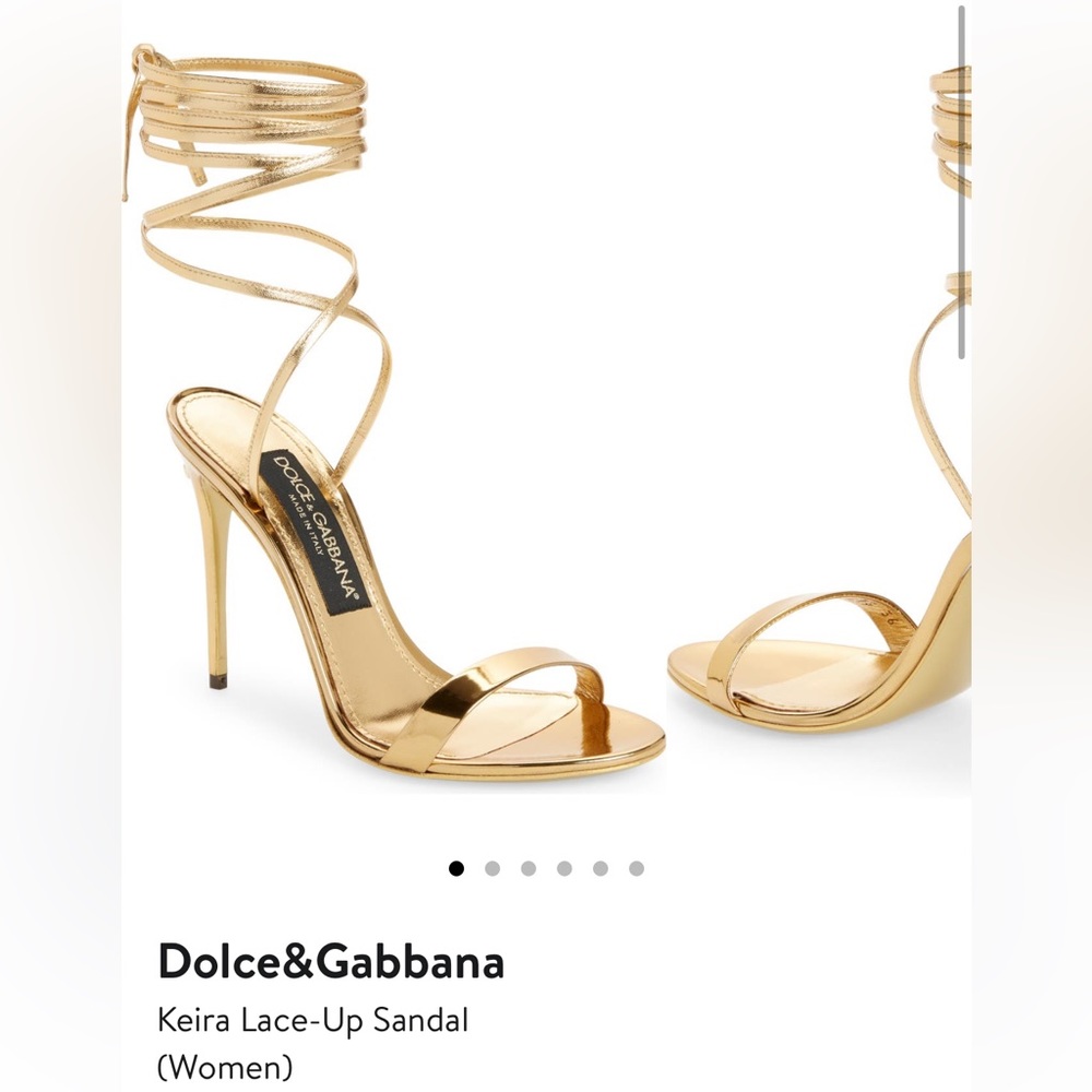 GOLD DOLCE & GABBANA HEELS